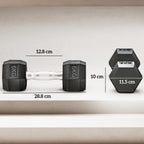 2x6kg Rubber Hex Dumbbell Set (Variant)