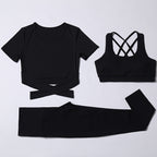 Three-Piece Gym Yoga Speed Suit
