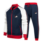 Men's Colorblock Tracksuit Jogging Set