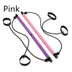 Multifunctional Pilates Bar with Resistance Bands for Full Body Training