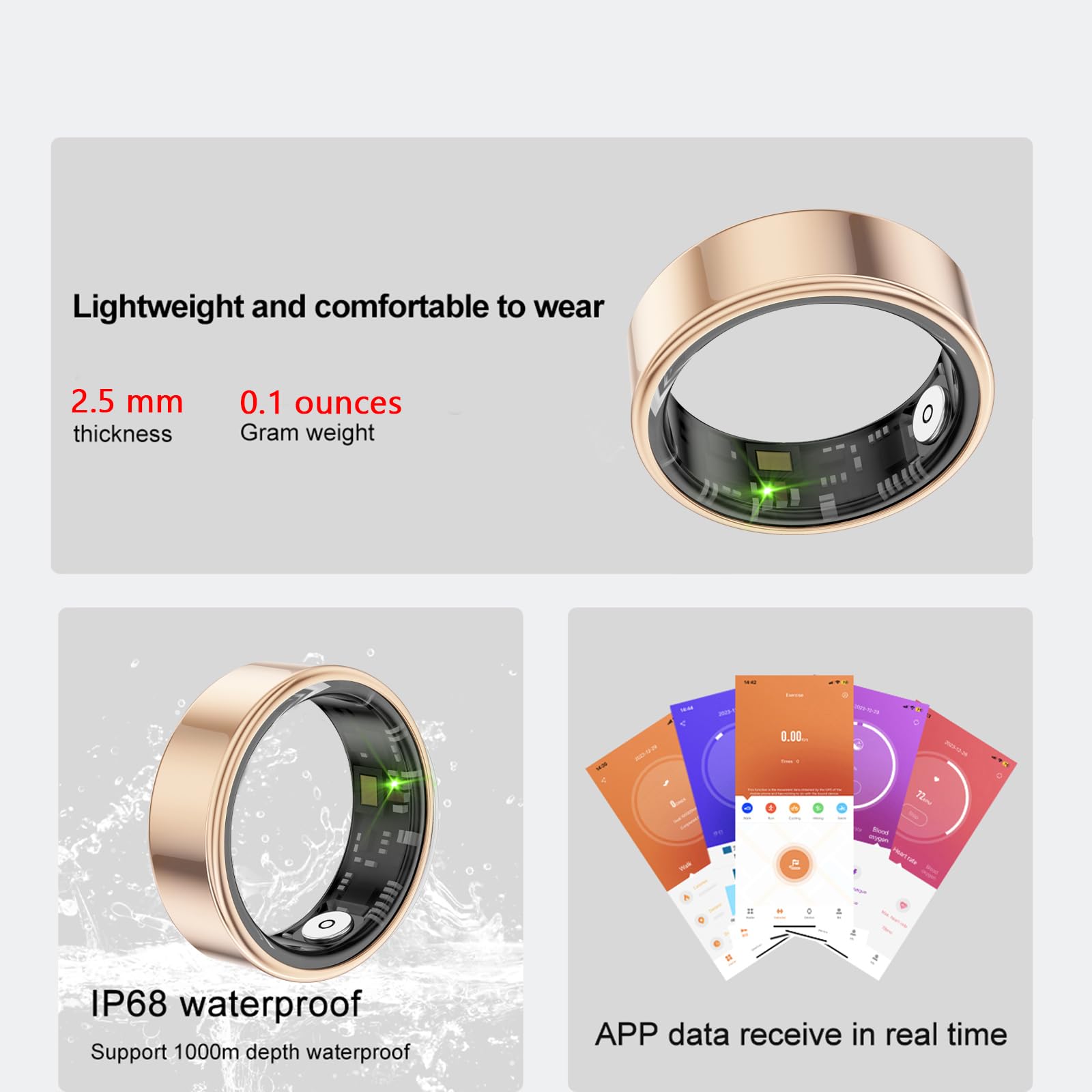 Smart Health Ring – Sleep & Heart Rate Tracker