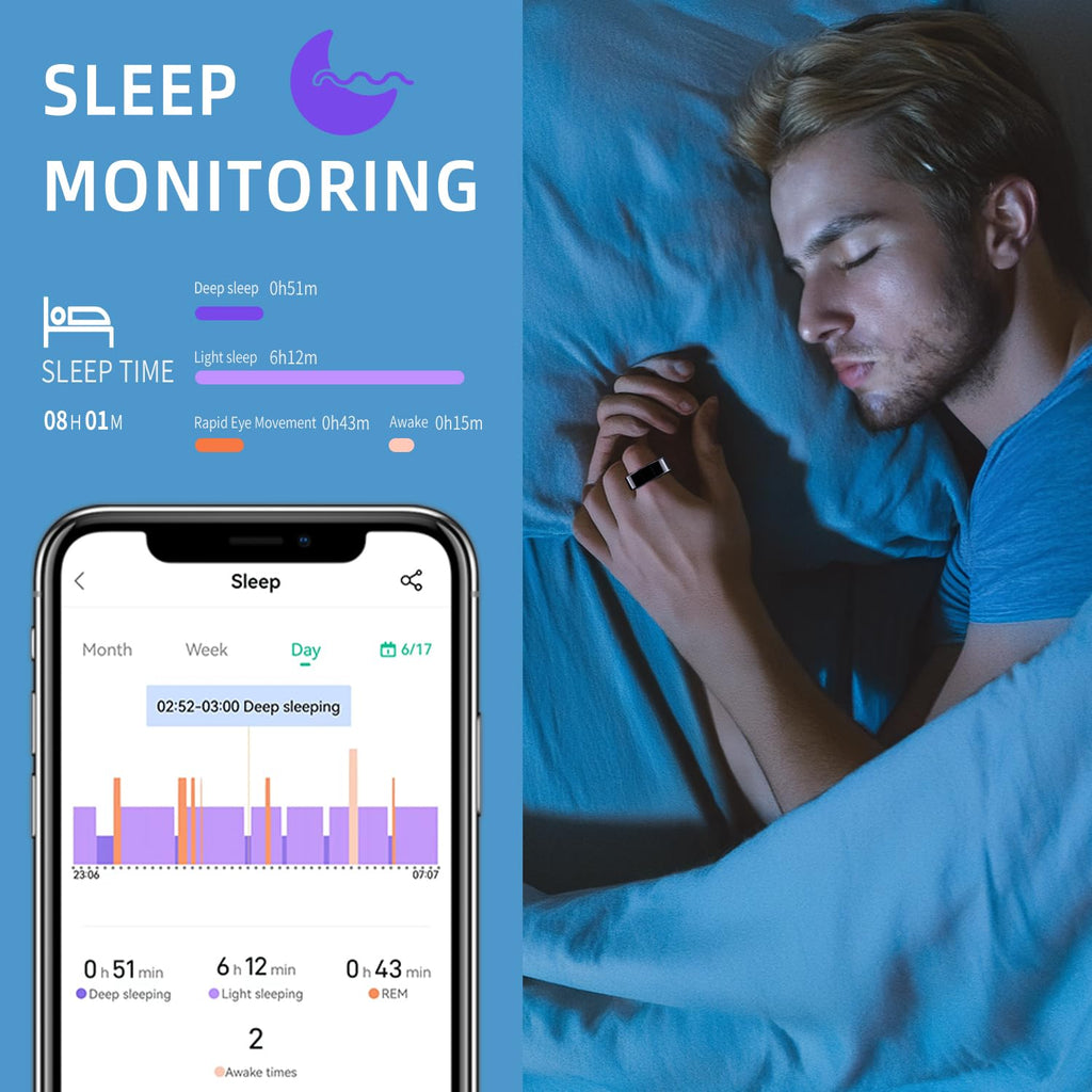 Smart Health Ring – Sleep & Heart Rate Tracker