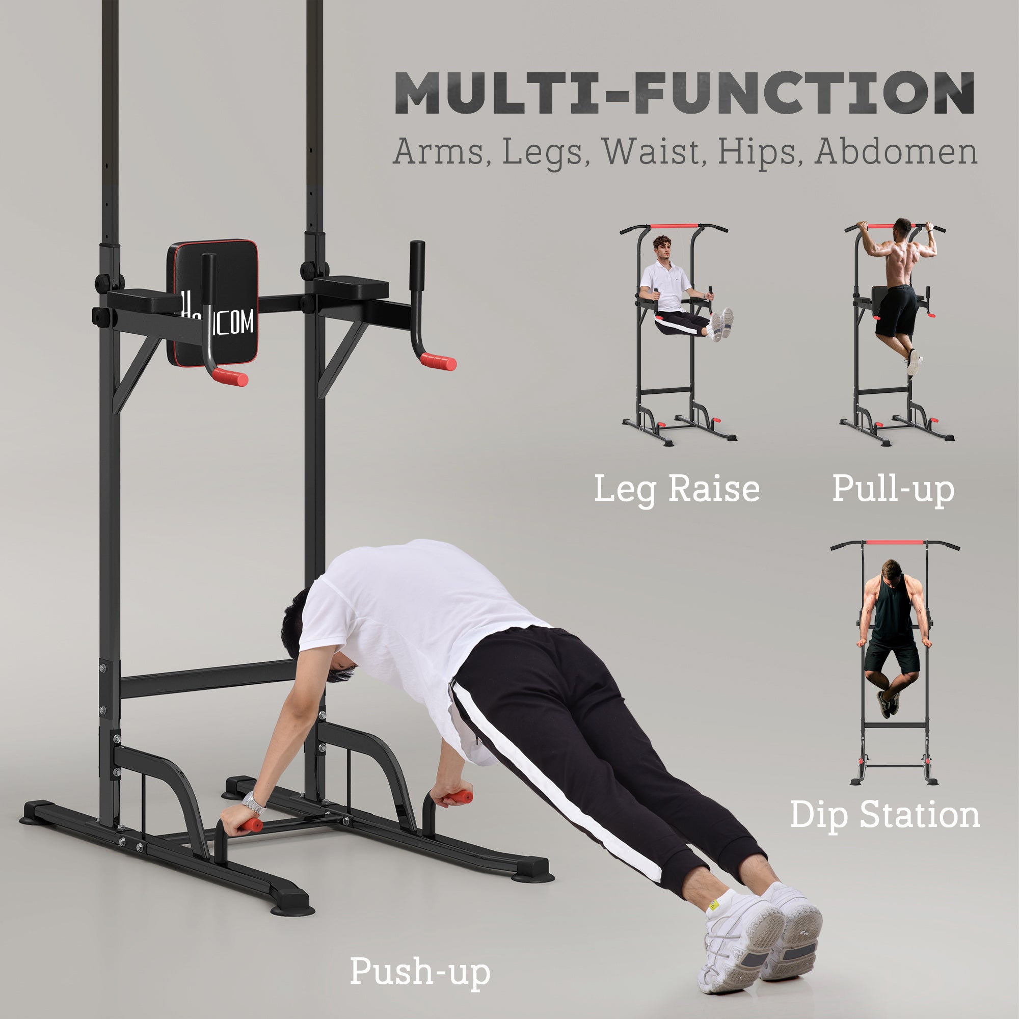 Power Tower with Pull-Up & Dip Station