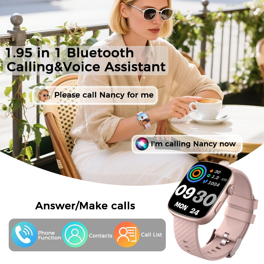 1.95" Smart Watch – Multi-Sport Modes