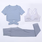 Three-Piece Gym Yoga Speed Suit