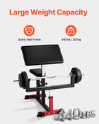 Preacher Curl Bicep Bench – 440lbs