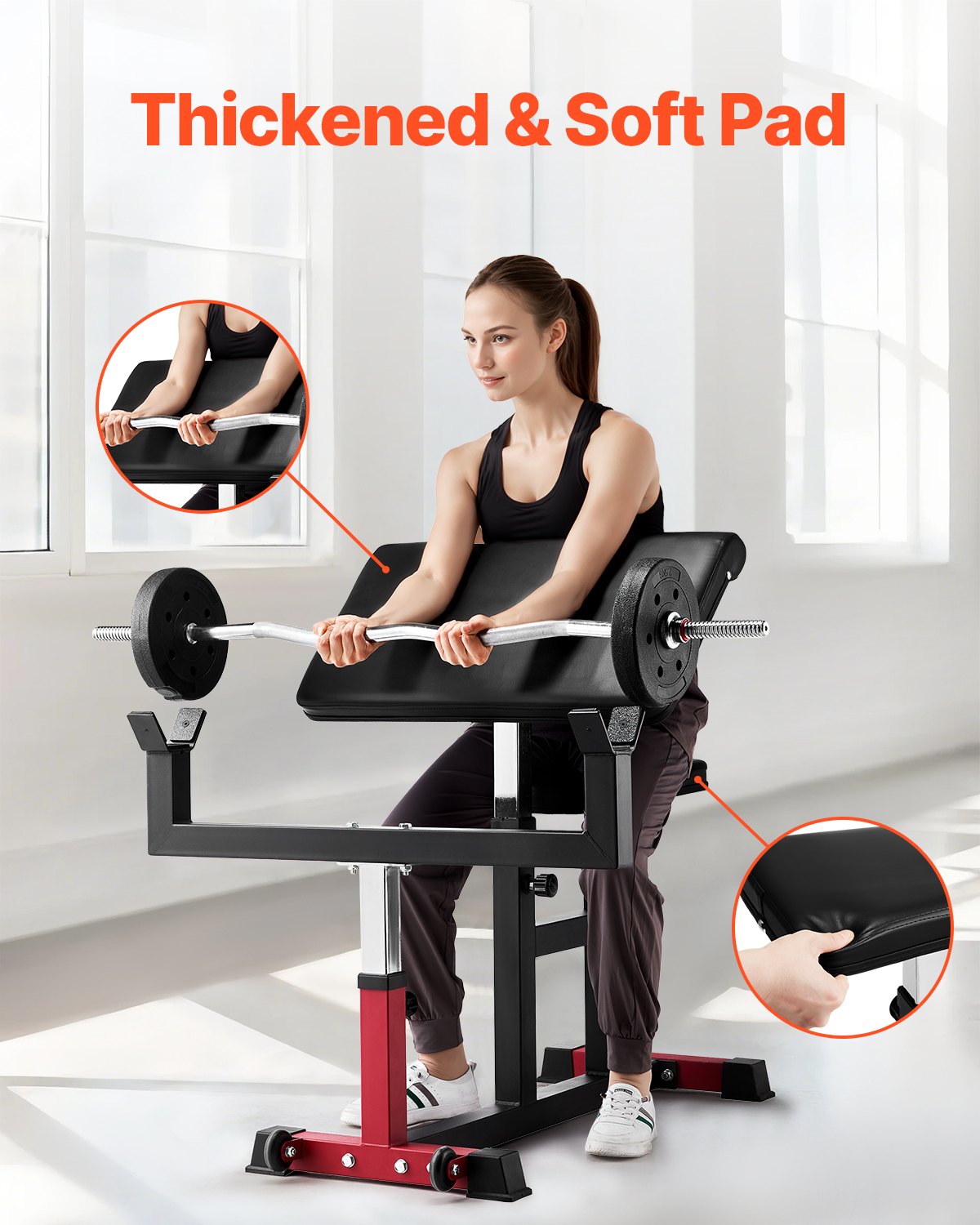 Preacher Curl Bicep Bench – 440lbs