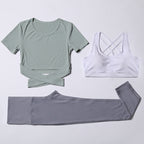 Three-Piece Gym Yoga Speed Suit