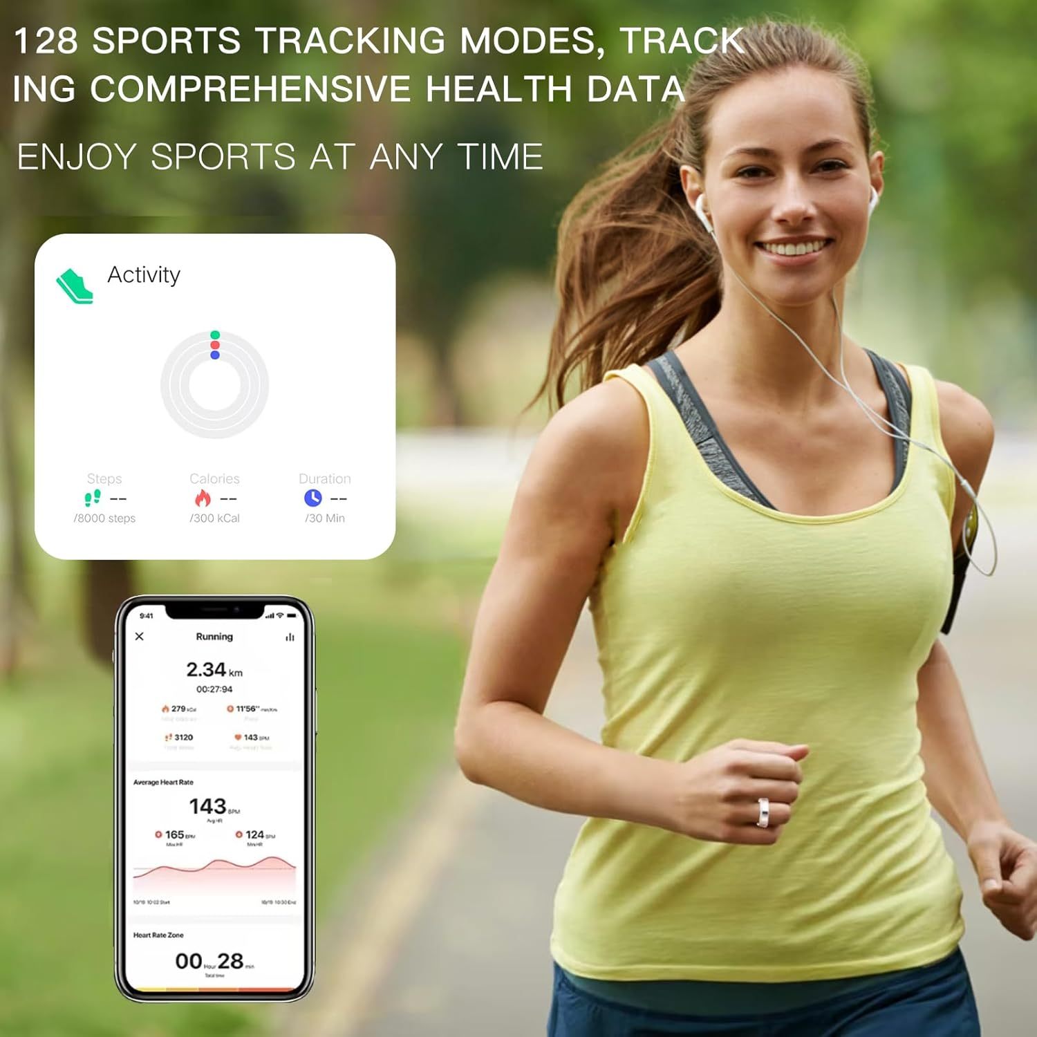 Luxury Diamond Smart Health Ring