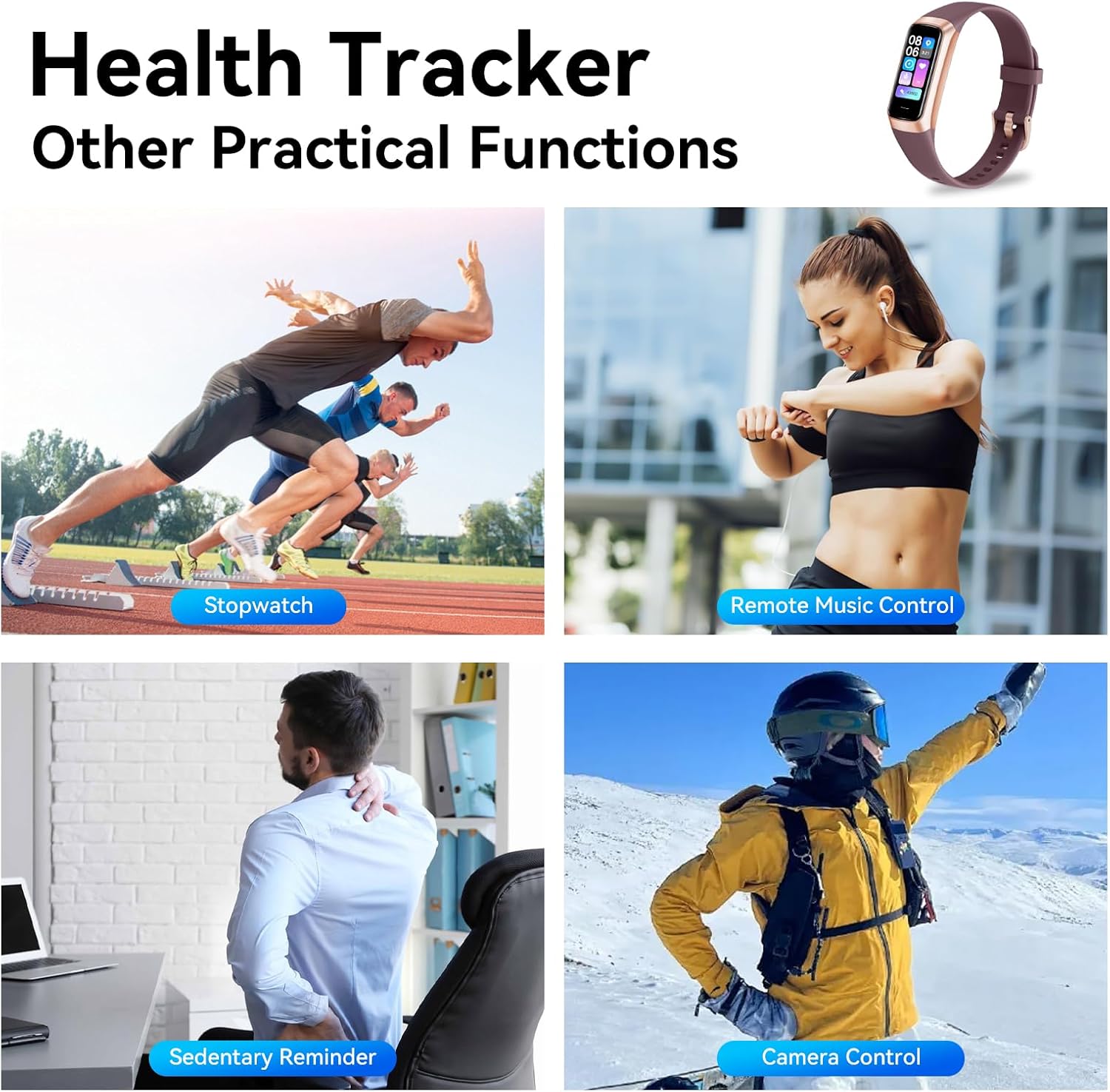 Fitness Tracker with Heart Rate & SpO2