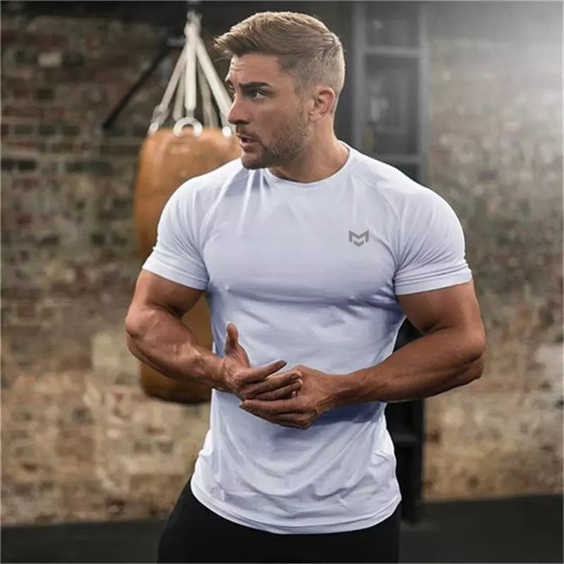 Quick-Dry Short-Sleeve Gym T-Shirt