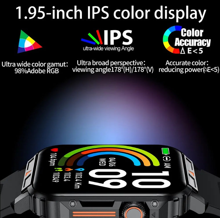 Outdoor Square Smartwatch with Call & GPS