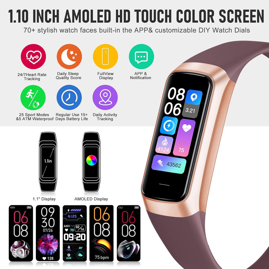 Fitness Tracker with Heart Rate & SpO2