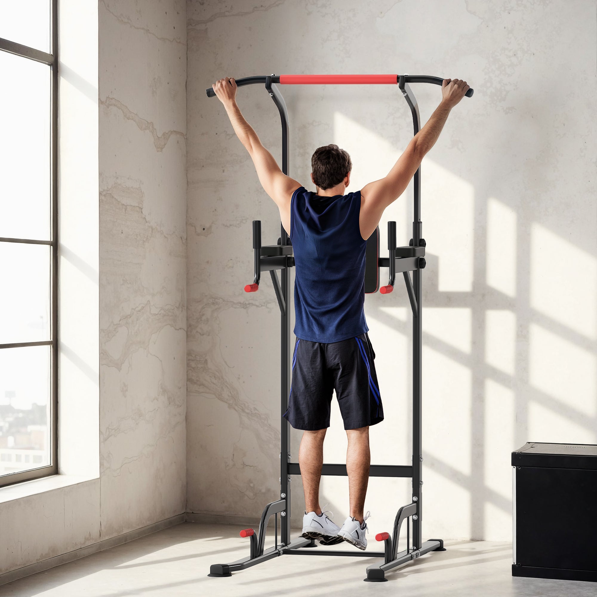 Power Tower with Pull-Up & Dip Station
