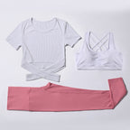 Three-Piece Gym Yoga Speed Suit