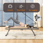Foldable Pilates Reformer Machine – 330lbs