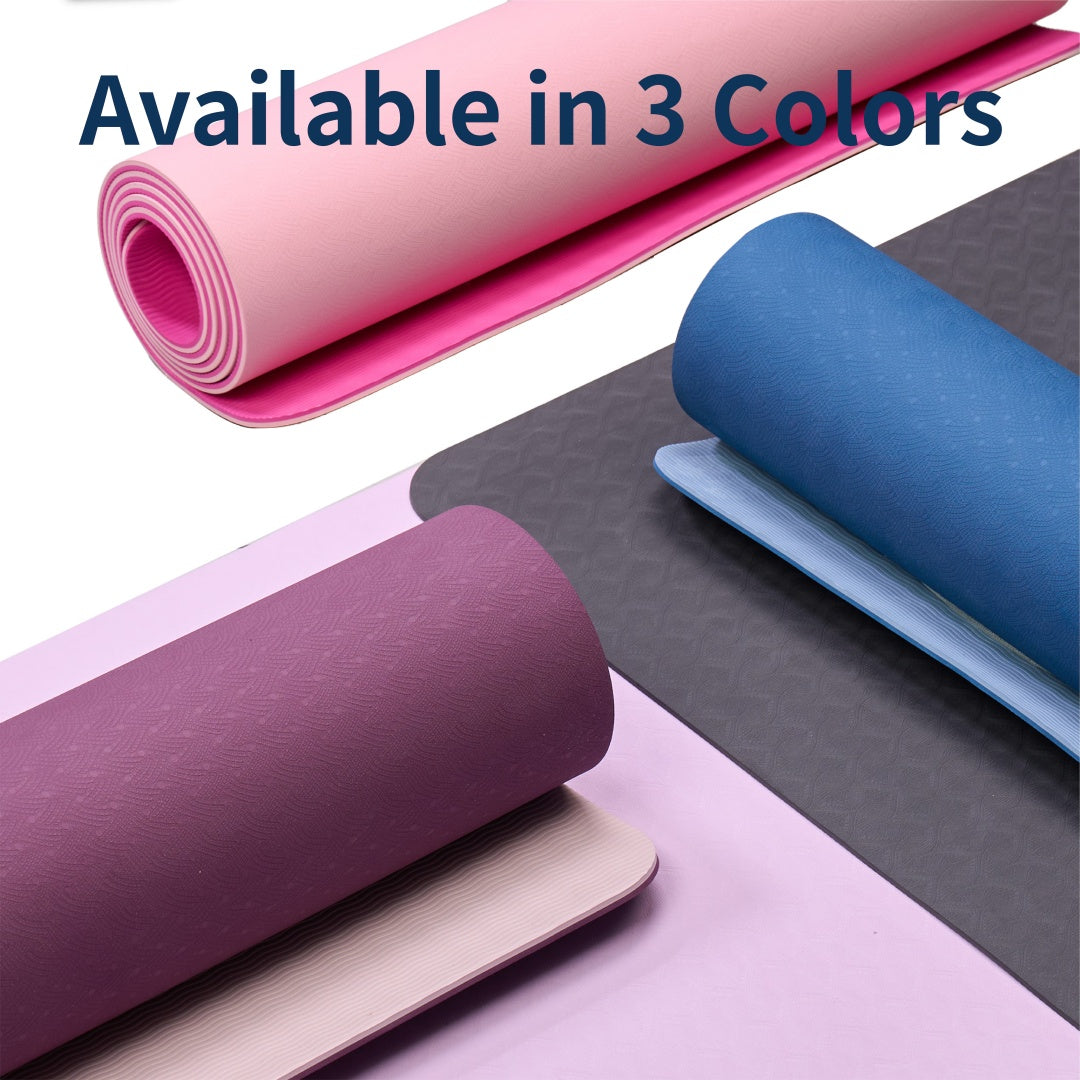 TPE Non-Slip Yoga Mat 72x24 (Purple)