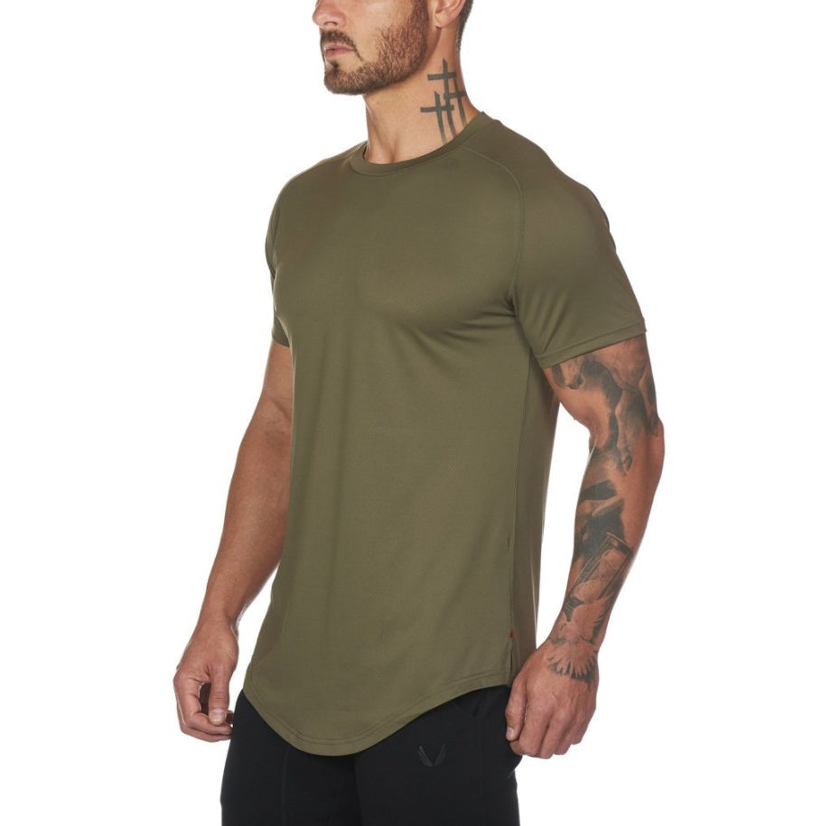 Men's Plain Fitness Training Shirt