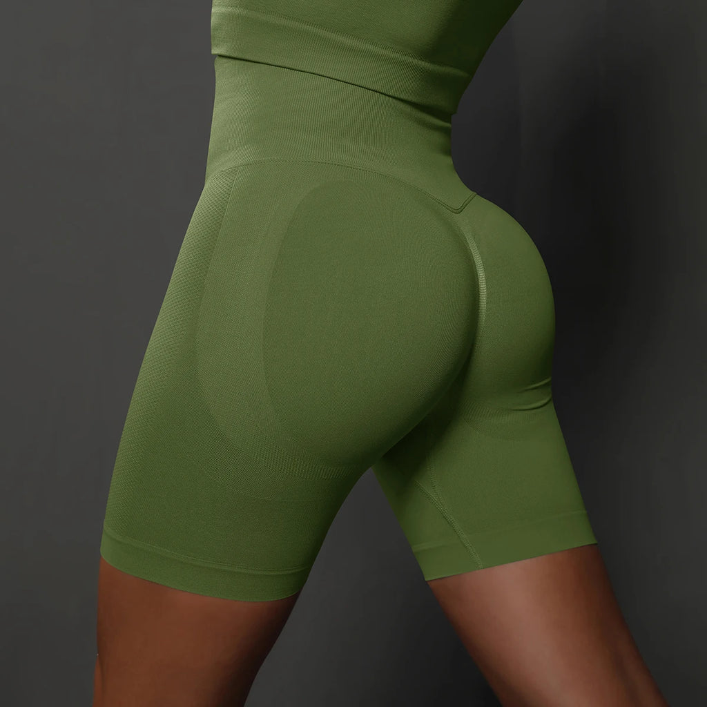High-Waist Yoga Shorts for Women