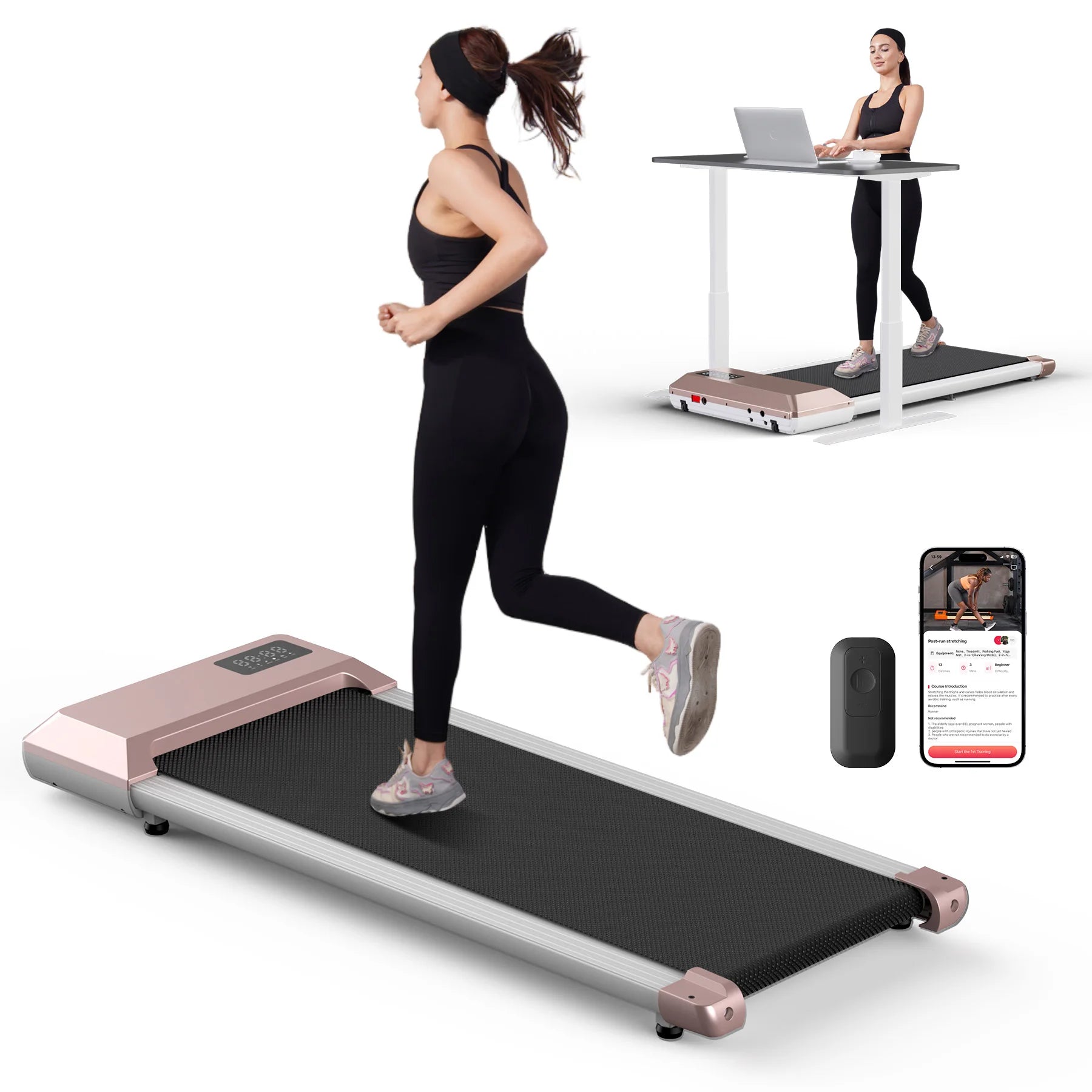 2.5HP Folding Treadmill with LCD Display