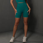 High-Waist Yoga Shorts for Women