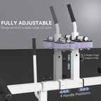 Adjustable Seated Calf Raise Machine – Purple