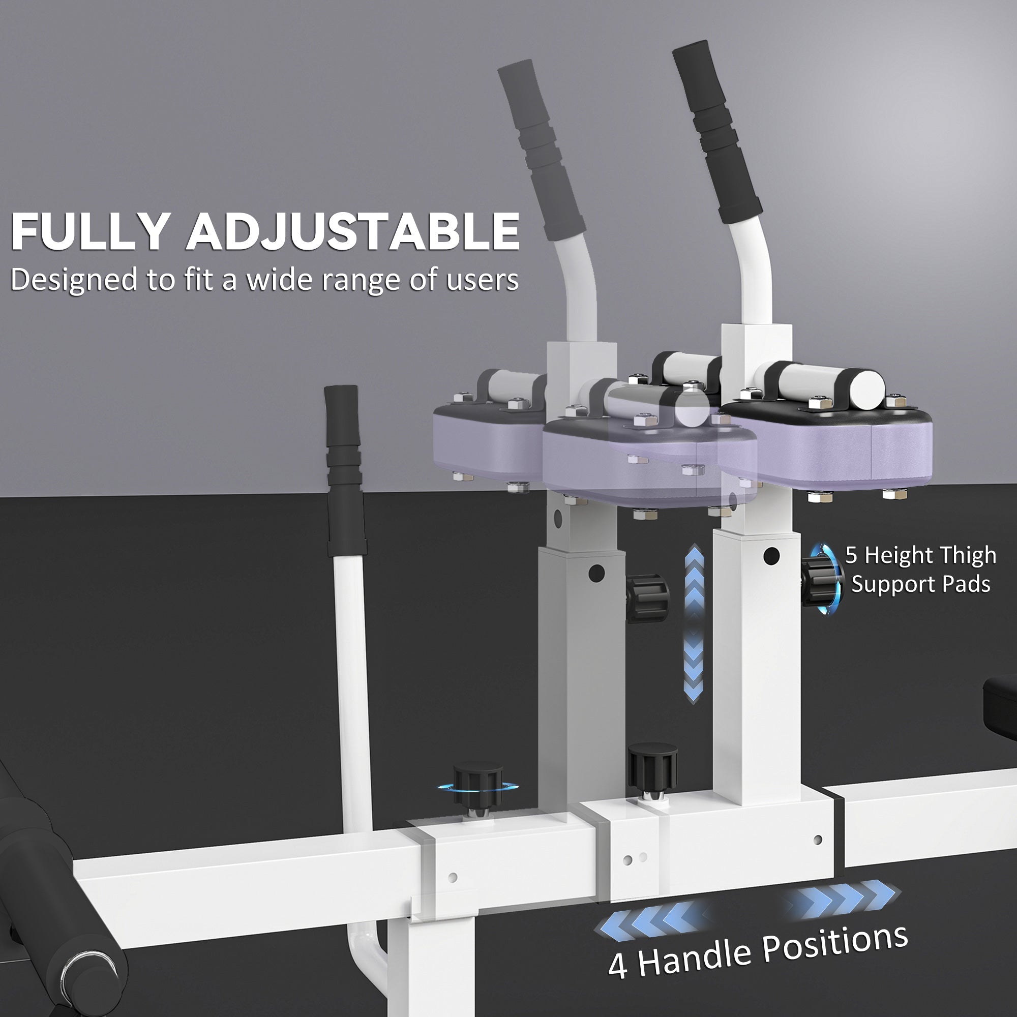 Adjustable Seated Calf Raise Machine – Purple