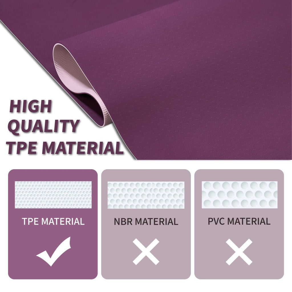 Professional TPE Non-Slip Yoga Mat 72x24