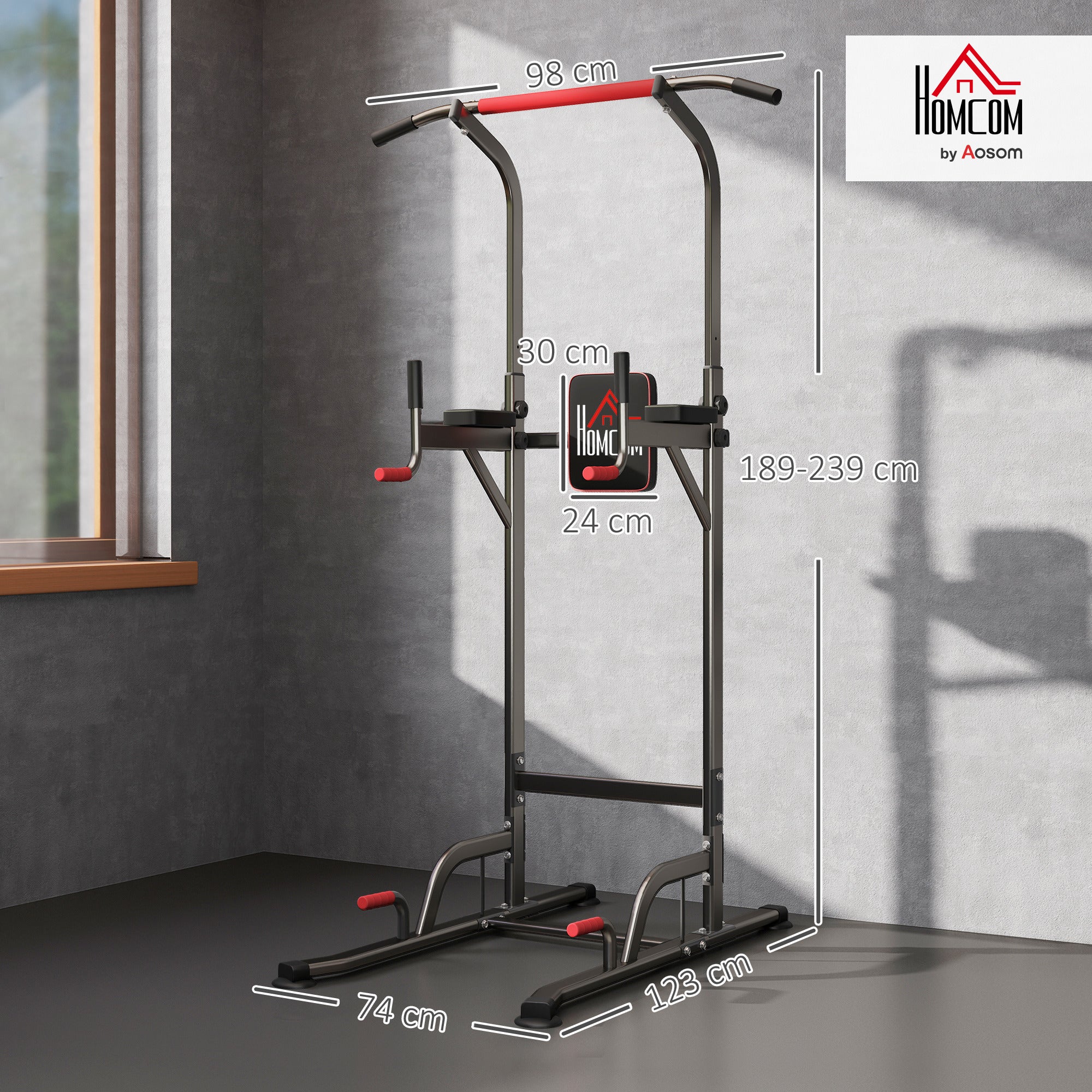 Power Tower with Pull-Up & Dip Station