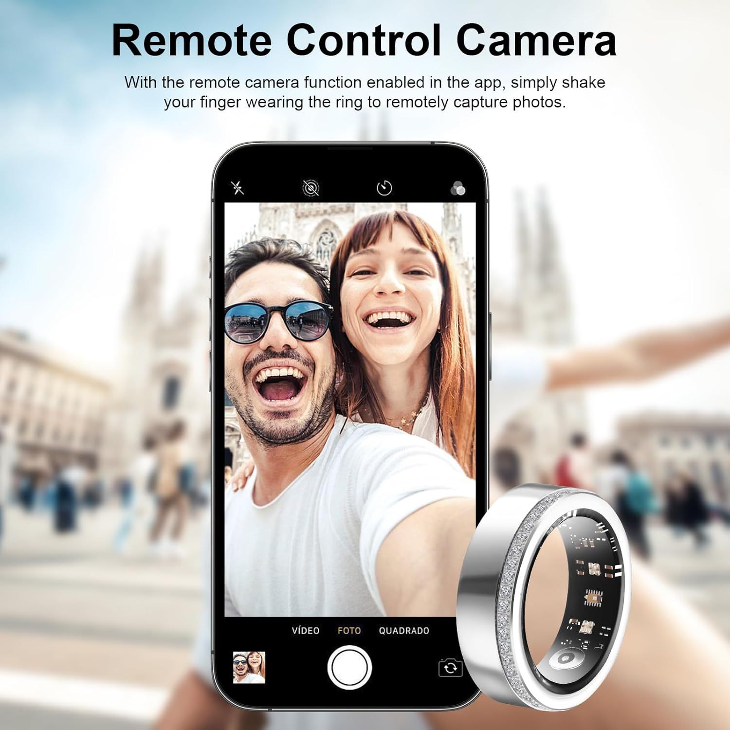Luxury Diamond Smart Health Ring
