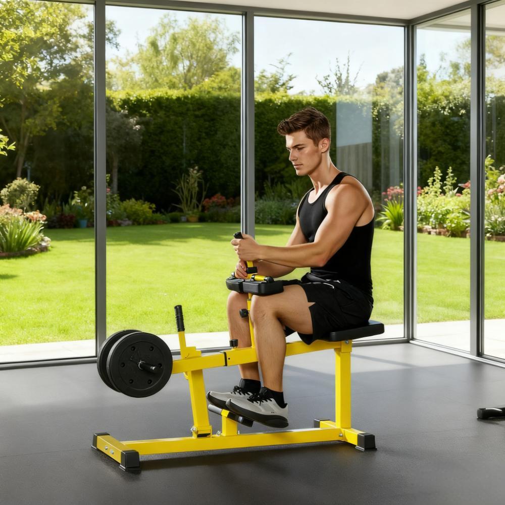 Yellow Home Gym Equipment Set