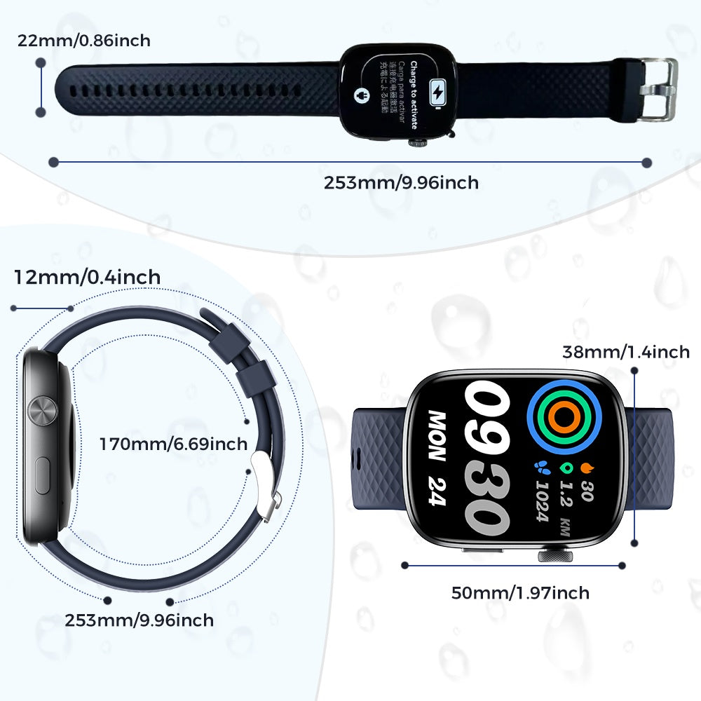 1.95" Smart Watch – Multi-Sport Modes
