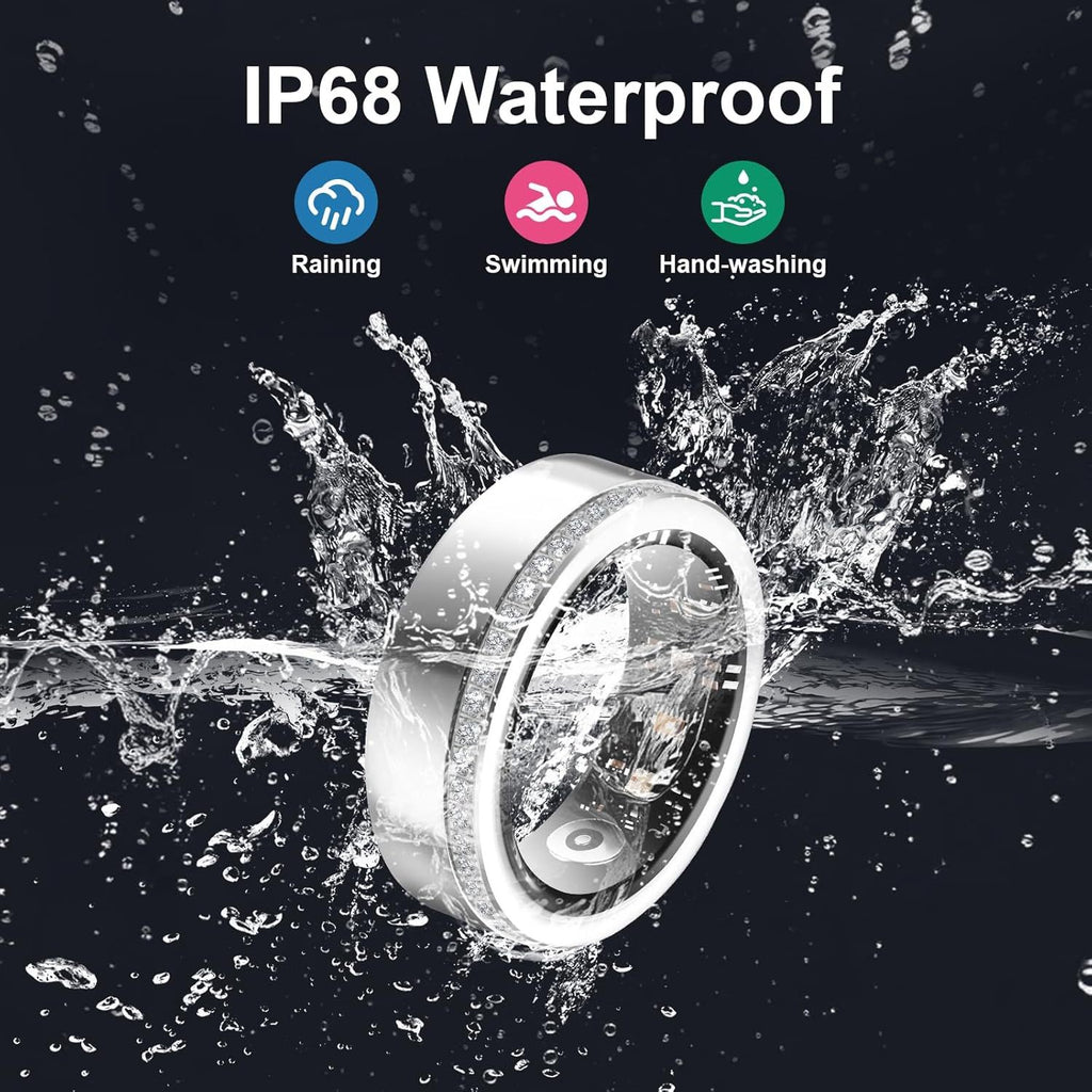 Luxury Diamond Smart Health Ring