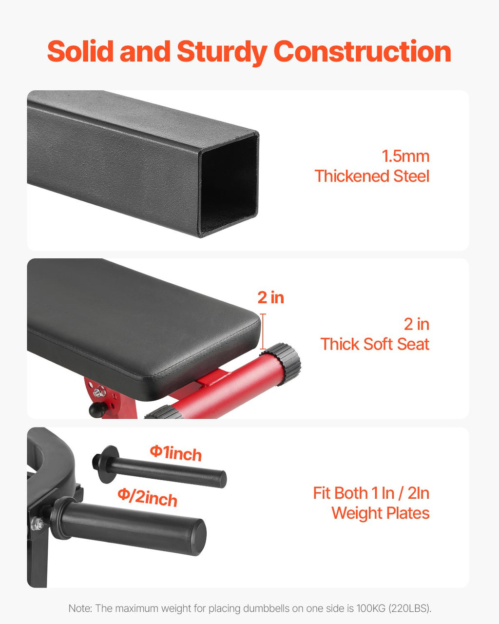 Chest Press Bench – 450lbs Adjustable
