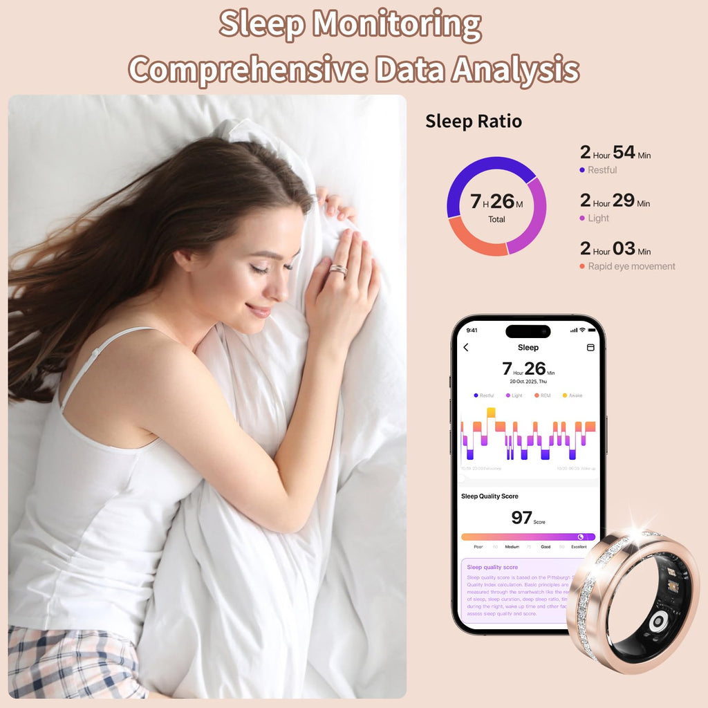 Smart Health Ring – Rose Gold