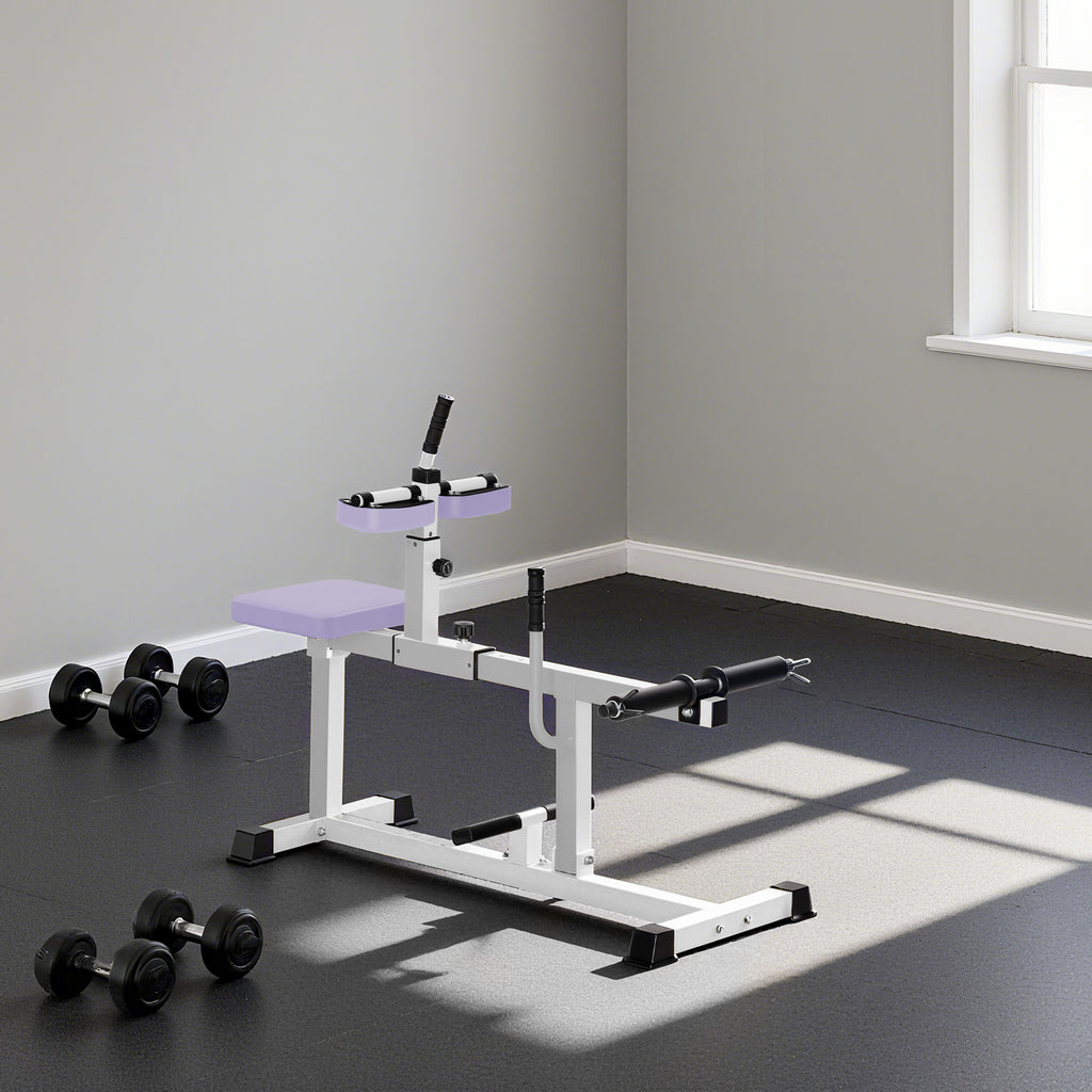 Adjustable Seated Calf Raise Machine – Purple