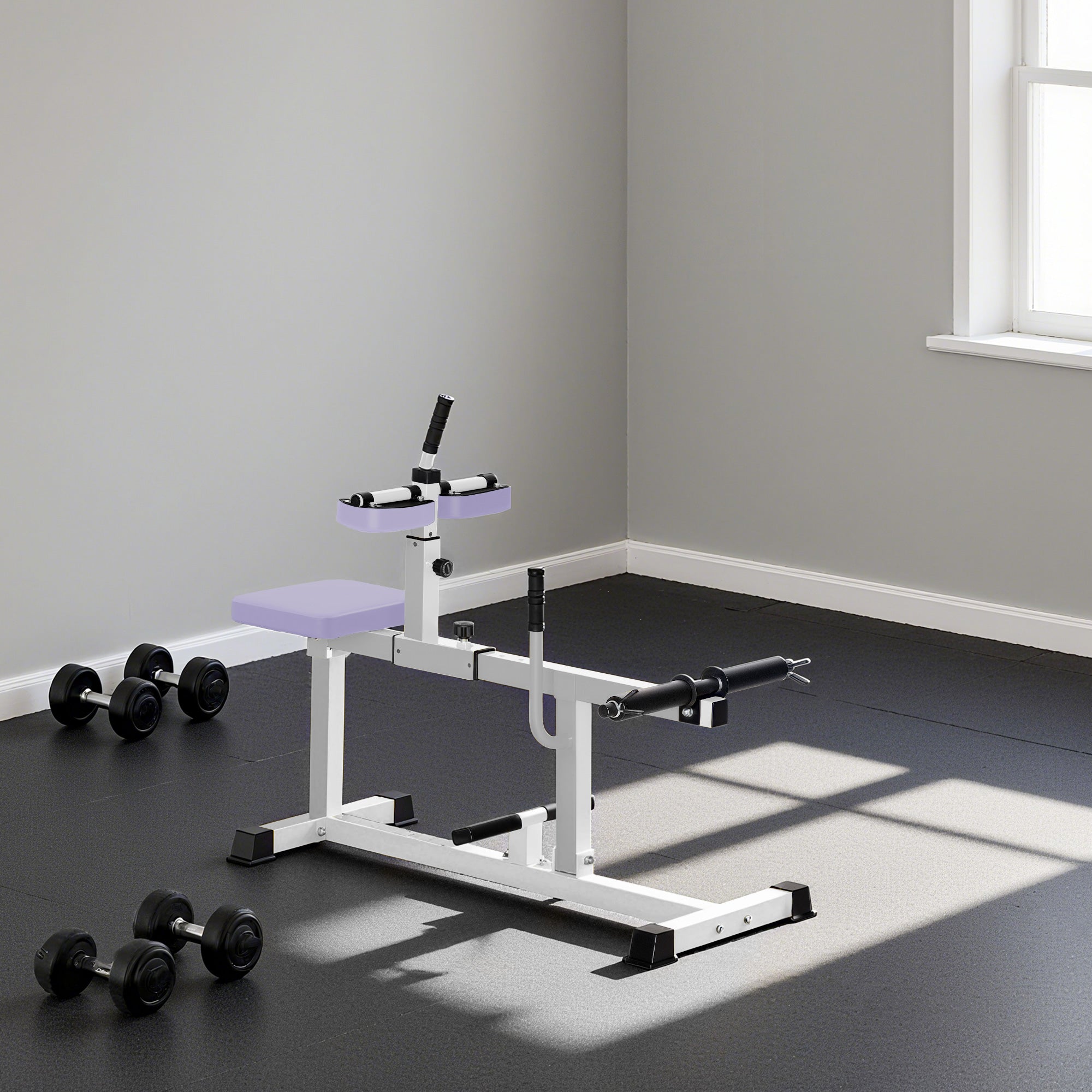 Adjustable Seated Calf Raise Machine – Purple