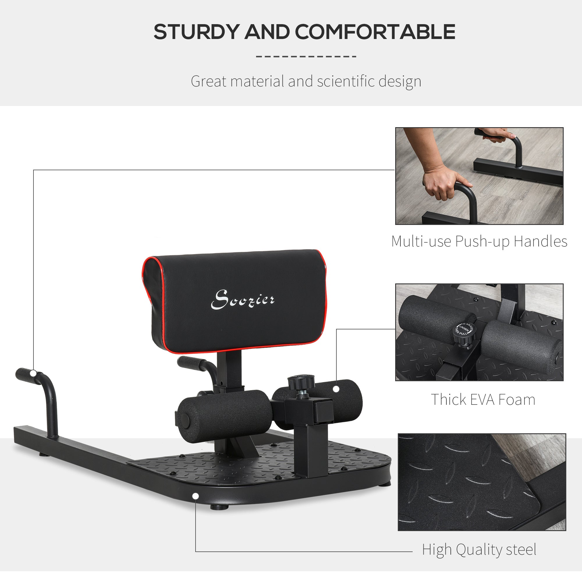 3-in-1 Push-Up Sit-Up Squat Machine