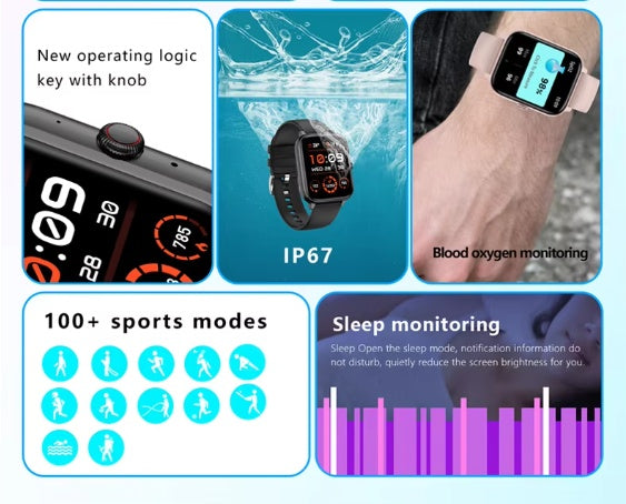1.83" Smart Watch with Bluetooth Call