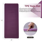 TPE Non-Slip Yoga Mat 72x24 (Blue)